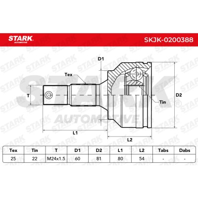 Przegub Stark SKJK-0200388 SKJK-0200388 - foto 4