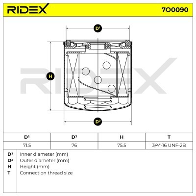 Filtr Oleju RIDEX 7O0090 7O0090 - foto 4