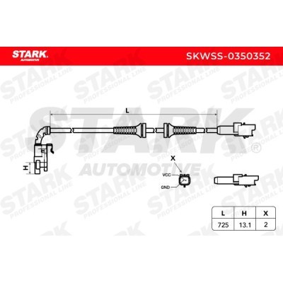 Czujnik ABS Stark SKWSS-0350352 SKWSS-0350352 - foto 6