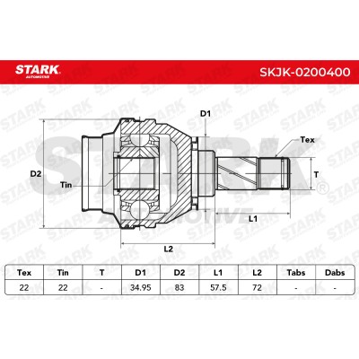Przegub Stark SKJK-0200400 SKJK-0200400 - foto 5