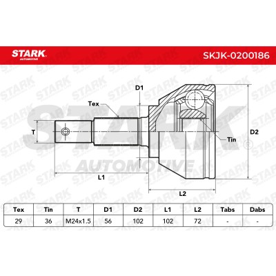 Przegub Stark SKJK-0200186 SKJK-0200186 - foto 5