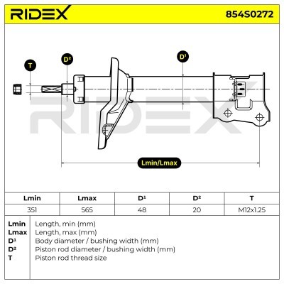Amortyzator RIDEX 854S0272 854S0272 - foto 8