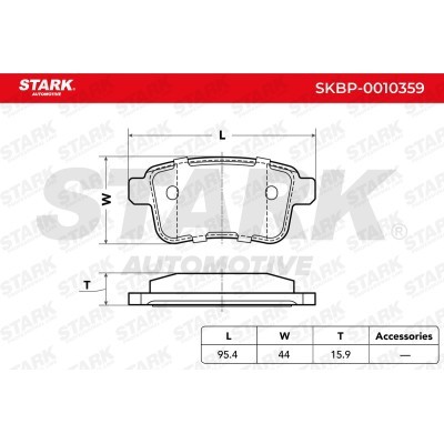 Klocki hamulcowe Stark SKBP-0010359 SKBP-0010359 - foto 3