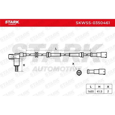Czujnik ABS Stark SKWSS-0350461 SKWSS-0350461 - foto 5