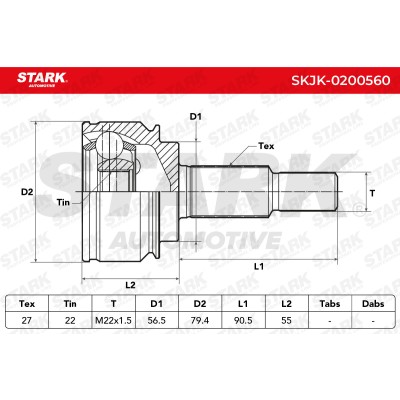 Przegub Stark SKJK-0200560 SKJK-0200560 - foto 5