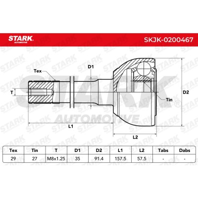Przegub Stark SKJK-0200467 SKJK-0200467 - foto 6