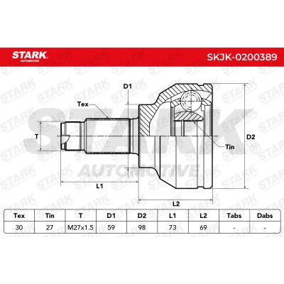 Przegub Stark SKJK-0200389 SKJK-0200389 - foto 4