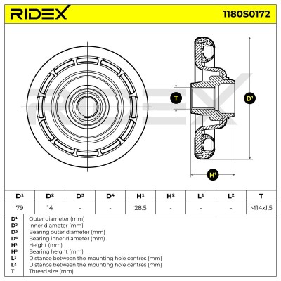 Mocowanie Amortyzatora RIDEX 1180S0172 1180S0172 - foto 6