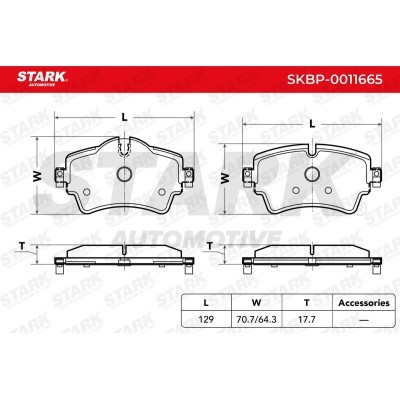 Klocki hamulcowe Stark SKBP-0011665 SKBP-0011665 - foto 5