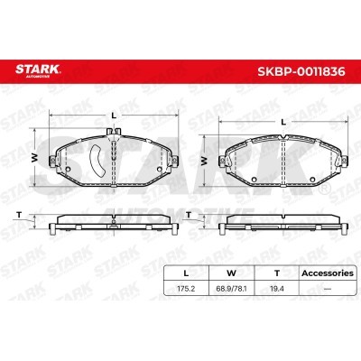 Klocki hamulcowe Stark SKBP-0011836 SKBP-0011836 - foto 5