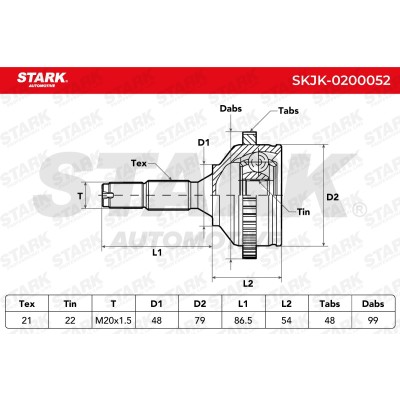 Przegub Stark SKJK-0200052 SKJK-0200052 - foto 5
