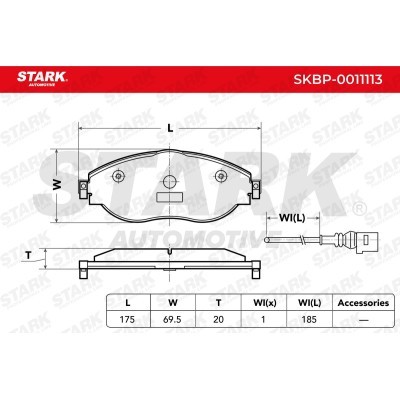 Klocki hamulcowe Stark SKBP-0011113 SKBP-0011113 - foto 4
