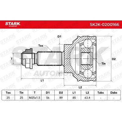 Przegub Stark SKJK-0200166 SKJK-0200166 - foto 4