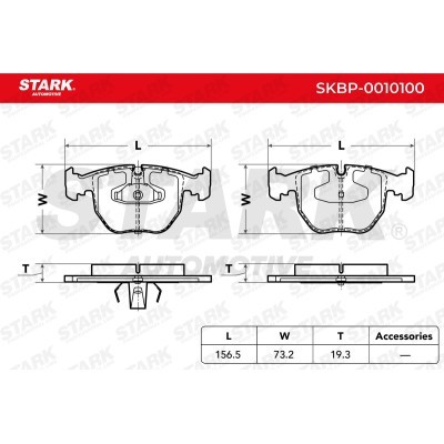 Klocki hamulcowe Stark SKBP-0010100 SKBP-0010100 - foto 3