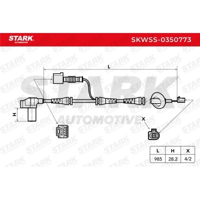 Czujnik ABS Stark SKWSS-0350773 SKWSS-0350773 - foto 7