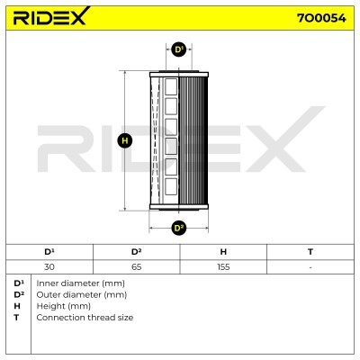 Filtr Oleju RIDEX 7O0054 7O0054 - foto 6