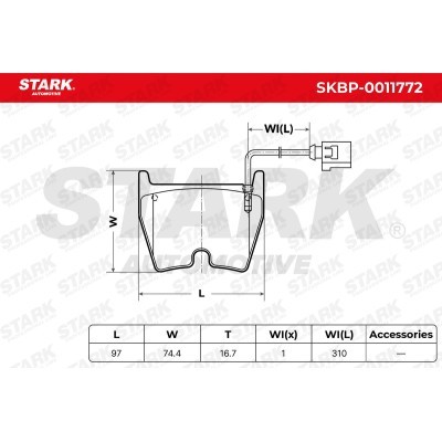 Klocki hamulcowe Stark SKBP-0011772 SKBP-0011772 - foto 6