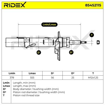 Amortyzator RIDEX 854S2115 854S2115 - foto 6