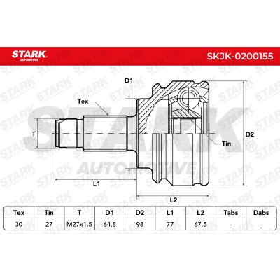 Przegub Stark SKJK-0200155 SKJK-0200155 - foto 6