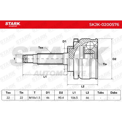 Przegub Stark SKJK-0200576 SKJK-0200576 - foto 6