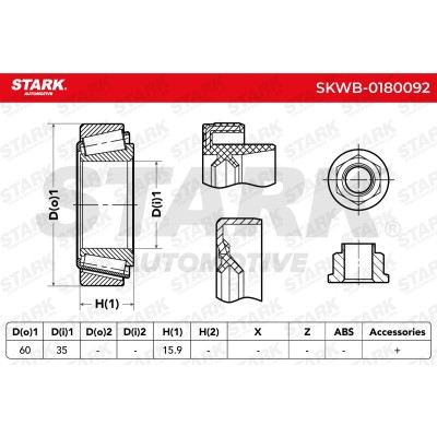 Łożysko Koła Stark SKWB-0180092 SKWB-0180092 - foto 3