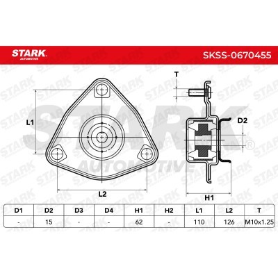 Mocowanie Amortyzatora Stark SKSS-0670455 SKSS-0670455 - foto 6