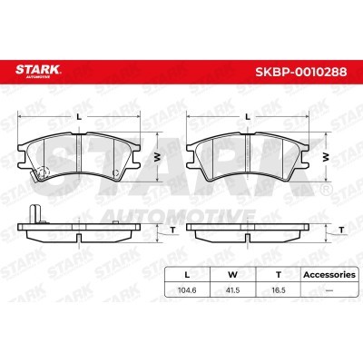 Klocki hamulcowe Stark SKBP-0010288 SKBP-0010288 - foto 3