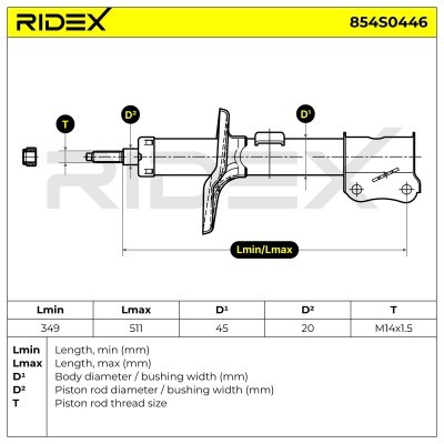Amortyzator RIDEX 854S0446 854S0446 - foto 5