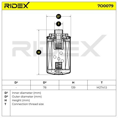 Filtr Oleju RIDEX 7O0079 7O0079 - foto 5