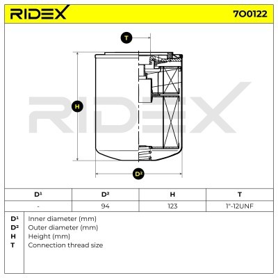 Filtr Oleju RIDEX 7O0122 7O0122 - foto 5