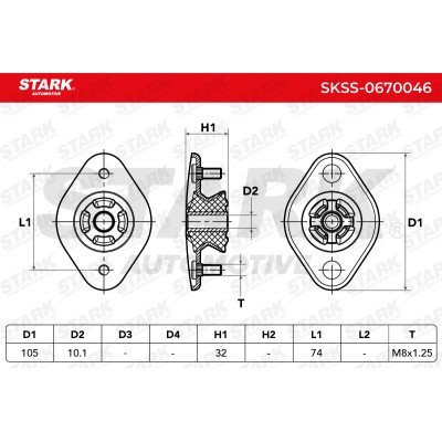 Mocowanie Amortyzatora Stark SKSS-0670046 SKSS-0670046 - foto 6