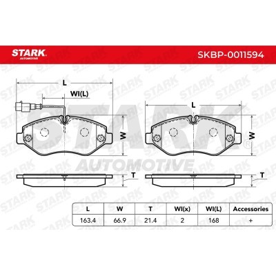 Klocki hamulcowe Stark SKBP-0011594 SKBP-0011594 - foto 7