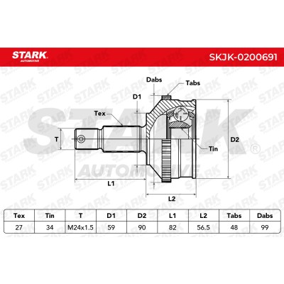 Przegub Stark SKJK-0200691 SKJK-0200691 - foto 4