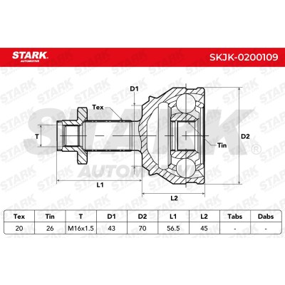 Przegub Stark SKJK-0200109 SKJK-0200109 - foto 6