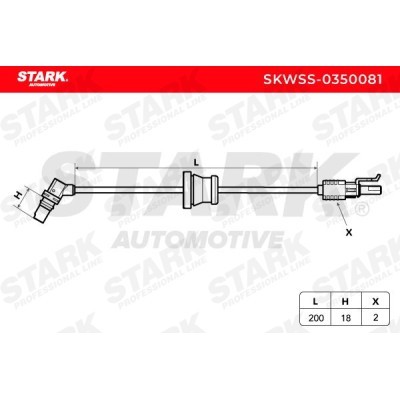 Czujnik ABS Stark SKWSS-0350081 SKWSS-0350081 - foto 3