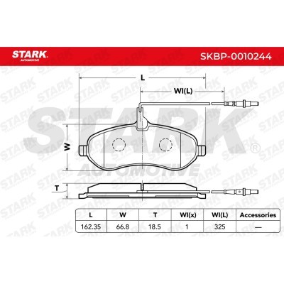 Klocki hamulcowe Stark SKBP-0010244 SKBP-0010244 - foto 3