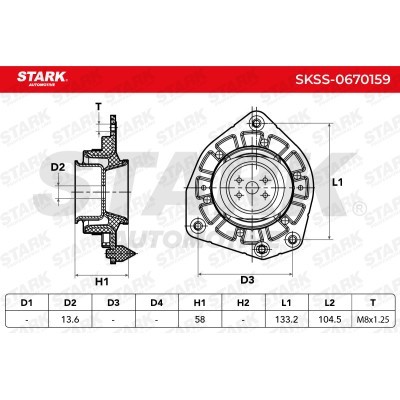 Mocowanie Amortyzatora Stark SKSS-0670159 SKSS-0670159 - foto 5