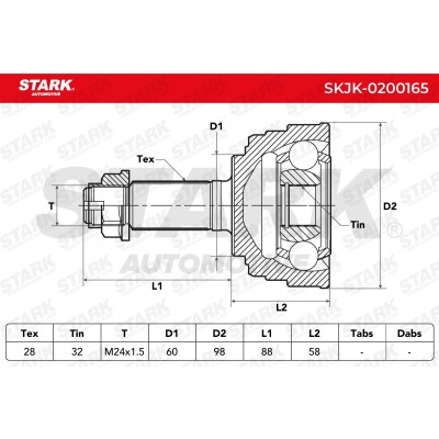 Przegub Stark SKJK-0200165 SKJK-0200165 - foto 4