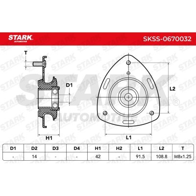 Mocowanie Amortyzatora Stark SKSS-0670032 SKSS-0670032 - foto 5