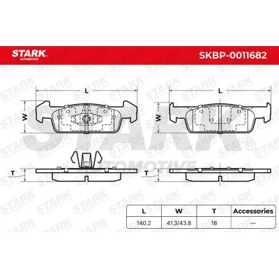 Klocki hamulcowe Stark SKBP-0011682 SKBP-0011682 - foto 5