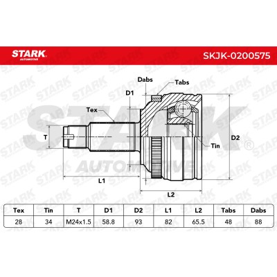 Przegub Stark SKJK-0200575 SKJK-0200575 - foto 6