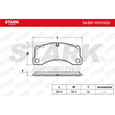 Klocki hamulcowe Stark SKBP-0011505 SKBP-0011505 - foto 6