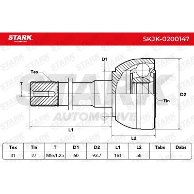 Przegub Stark SKJK-0200147 SKJK-0200147 - foto 5