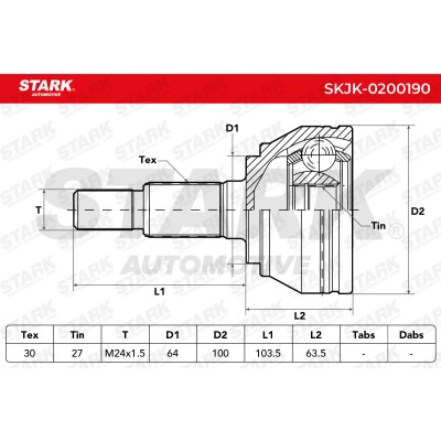 Przegub Stark SKJK-0200190 SKJK-0200190 - foto 5
