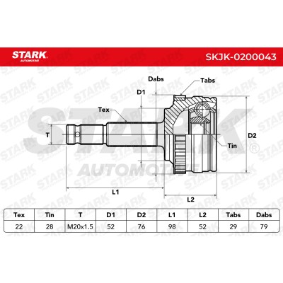 Przegub Stark SKJK-0200043 SKJK-0200043 - foto 5