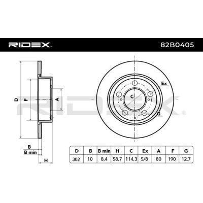 Tarcza hamulcowa RIDEX 82B0405 82B0405 - foto 7