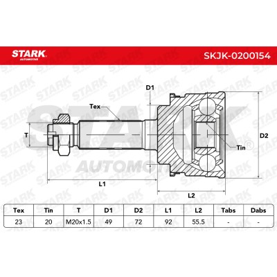Przegub Stark SKJK-0200154 SKJK-0200154 - foto 5
