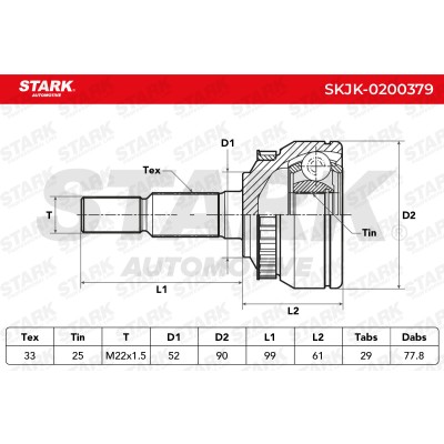 Przegub Stark SKJK-0200379 SKJK-0200379 - foto 5