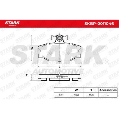 Klocki hamulcowe Stark SKBP-0011046 SKBP-0011046 - foto 5