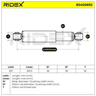 Amortyzator RIDEX 854S0692 854S0692 - foto 8